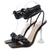 2022 Novo Design de Moda de Verão Weave Sandálias Femininas Transparente Estranho Salto Alto Sandálias Femininas Sapatos Abertos Tamanho Grande 42 43