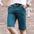 Calções 100% Algodão Sólido Verão Masculino de Alta Qualidade Casual Business Social Bermudas Shorts Hombre Meia Calça - comprar online