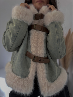 Campera jeans peluche - Meraki.indumentaria