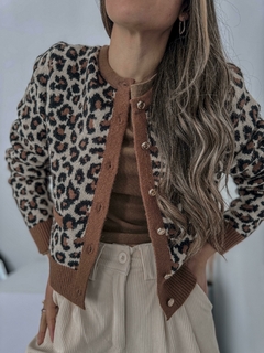 Cardigan tejido print - comprar online