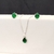 Conjunto gota - Verde - Prata 925 - comprar online