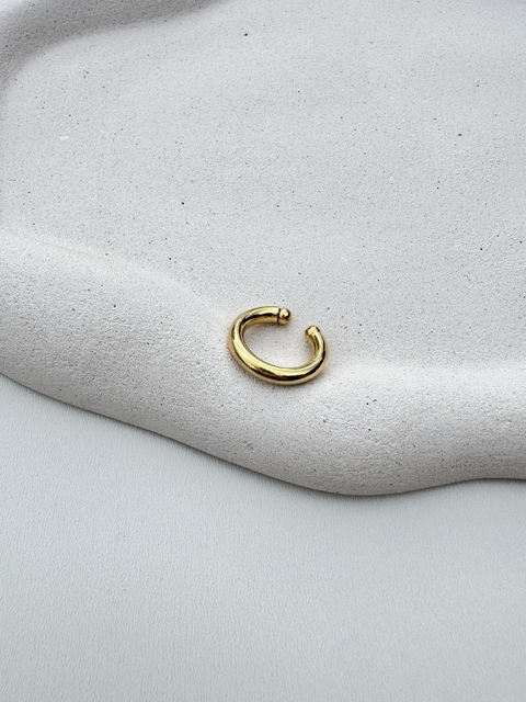 Piercing Fake Liso Tubo Banhado em Ouro 18K - comprar online