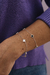 Pulseira de Prata 3 Trevos e Borda Cravejada - SORA JOIAS