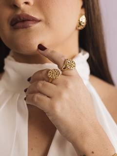 Anel Luma Regulável Banhado a Ouro 18K - comprar online