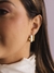Brinco Argola Quadrada Lisa Banhado a Ouro 18K na internet