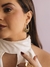 Brinco Orgânico Liso Vazado Banhado a Ouro 18K na internet
