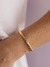 Bracelete c/ Listras Vertical Ajustável Banhado a Ouro 18K - comprar online