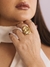 Anel Orgânico Oval Regulável Banhado a Ouro 18K - comprar online