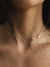 Choker de Prata c/ 5 Coraçoes Lisos Pendurados - comprar online