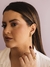 Brinco Hear Hook Liso c/ Uma Listra Vazada Banhado a Ouro 18K na internet