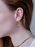 Piercing Fake Duplo c/ Bolinhas e Ponto de Luz Banhado em Ouro 18K na internet