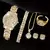 Conjunto Luxo (Relógio Pulseira Anel Colar) - loja online