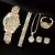 Conjunto Luxo (Relógio Pulseira Anel Colar) - loja online