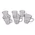 Conjunto de 6 Xícaras De Vidro Para Café Chá 70ML