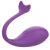 Bullet Estimulador Formato de Baleia – Vibrador Bluetooth Controlado por Aplicativo à Longa Distância na internet