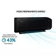 Ar Condicionado Split Hi-Wall Inverter Samsung WindFree Black Edition Sem Vento 24.000 Btu/h Quente/Frio 220v | AR24CSEC - comprar online