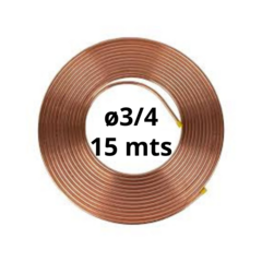 TUBO COBRE MALEAVEL 3/4 PAREDE 1/32 0,420 P/ METRO