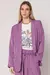Blazer roxo em alfaiataria Mamô