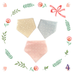 Kit Babador Bandana Menina - Rika Baby - Enxoval de bebê personalizado e presentes incríveis