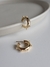 Argola PP Zircônias Fixas - Gold