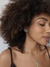 Brinco Ear Cuff Retangular Turmalina - Ródio - comprar online