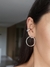 Piercing Fake Liso Cravejado Lateral - Prateado - comprar online