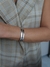Bracelete Duplo Riscado - Prateado