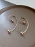 Brinco Fio Torcido Bolas - Gold - comprar online