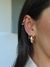 Argola Mini Gota Azul - Gold