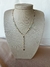 Colar Gravata Zircônias Penduradas - Gold - comprar online