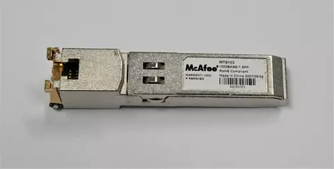 GBIC McAfee Modulo Transceiver 1Gb RJ45 MT9103B