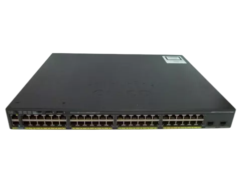 Switch Cisco 2960X 48 portas Giga 2 x SFP+ 10 Gb PoE 740W WS-C2960X-48FPD-L