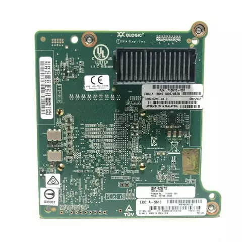 Controladora HPE HBA FC 16 Gb QLogic QMH 2672 BL 460C Gen 10 711305-001 710610-001