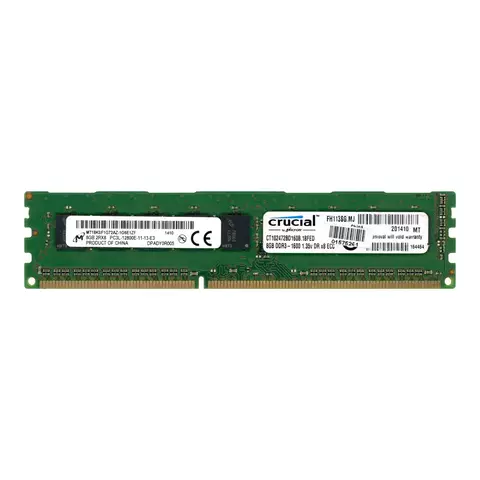 Pente Memoria 8 GB 240 pinos UDIMM DDR3 PC3-12800E 1666 MHz Micron MT18JSF1G72AZ-1G6E1ZF