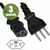 Cable Alimentación Force Line C13 para NBR 14136 10 Amperios 250V 3M Preto