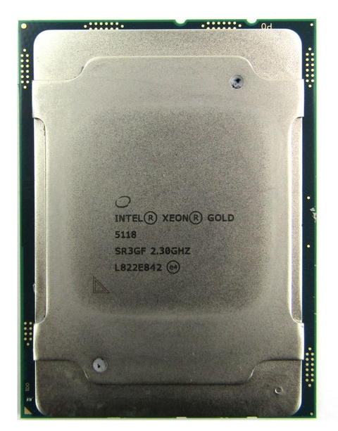 Processor Intel Xeon Gold 5118 SR3GF 2.3 GHz 12 Cores 16.5 MB Cache LGA3647 TDP 105 W
