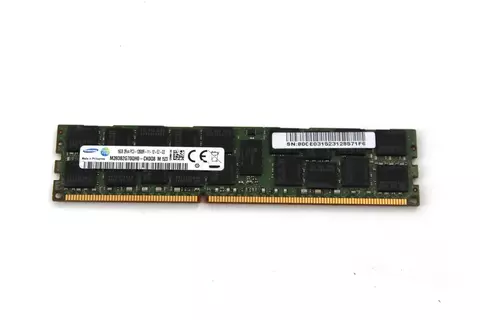 Pente Memoria 16 GB 240 pinos RDIMM DDR3 PC3-12800R Dual Rank 1600 Mhz SamSung M393B2G70QH0-CK0Q8