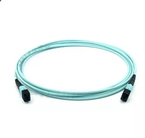 Cabo Adtronics Multimodo OM3 MPO p/ MPO Trunk 12 Fibras Femea Tipo B LSZH 5M ADTMPO5M