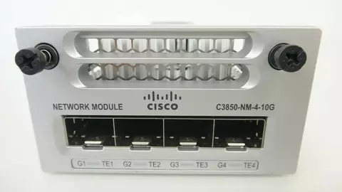 Modulo Cisco Switch C3850 4 portas 10 Gb SFP+ C3850-NM-4-10G 73-12732-07