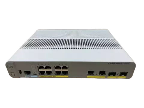 Switch Cisco C3560C 08 portas Giga 2 SFP WS-C3560CX-8PC-S