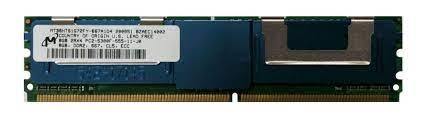 Memory Module 8 GB 240 pinos DIMM DDR2 PC2-5300 Dual Rank 667 MHz Micron MT36HTS1G72FY-667H1D4