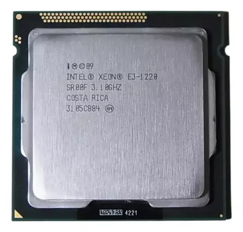 Processador Intel Xeon E3-1220 3.1 SR00F GHz 4 Cores 8 MB Cache LGA1155 TDP 80 W