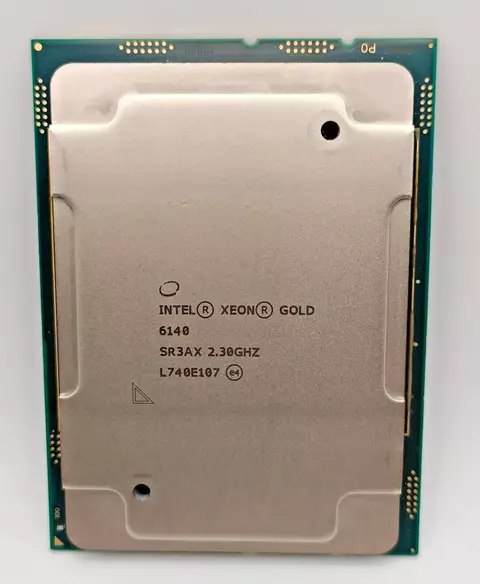 Processador Intel Xeon Gold 6140 SR3AX 2.3 GHz 18 Cores 24.75 MB Cache LGA3647 TDP 140 W