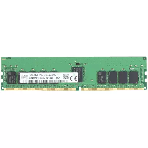 Pente Memoria 16 GB 240 pinos RDIMM DDR4 PC4-25600R Dual Rank 3200 MHz Hynix HMA82GR7DJR8N-XN