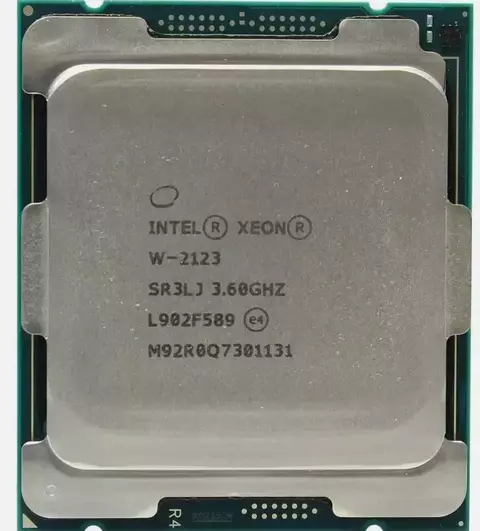Procesador Intel Xeon W-2123 SR3LJ 3.60 GHz 4 Cores 8.25 MB Cache LGA2066 TDP 120 W