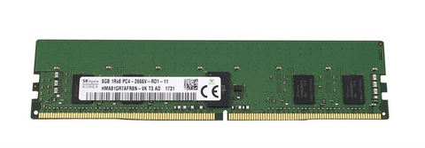 Pente Memoria 8 GB 288 pinos RDIMM DDR4 PC4-21300 Single Rank 2666 Mhz Hynix HMA81GR7AFR8N-VK