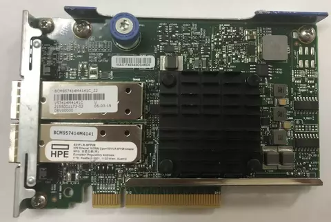 Placa Rede 10 / 25 Gb HPE 631FLR Dual 2 portas SFP+10/25  Gb DL 380 G9 G10 817707-001 840133-001