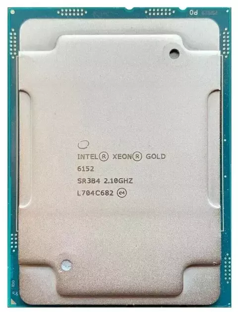 Processador Intel Xeon Gold 6152 SR3B4 2.10 GHz 22 Cores 30.25 MB Cache LGA3647 TDP 140 W