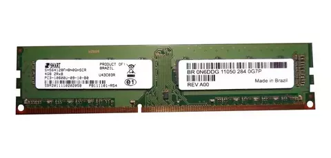 Tarjeta Memoria 4 GB 240 pinos DIMM DDR3 PC3-10600U Dual Rank 1333 MHz Smart SH564128FH8N0QHSCR
