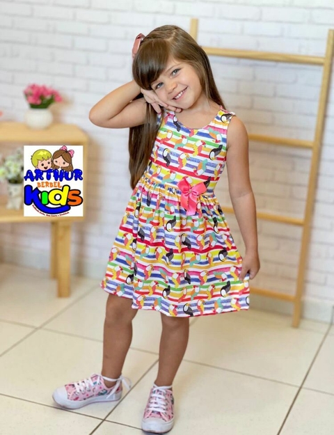 Vestido Infantil Regata